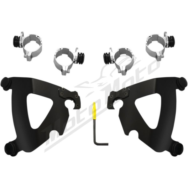 MEMPHIS SHADES HD Road Warrior Trigger-Lock Mount Kit Harley Davidson FXDWG / FXS /  FXST / FXSTB / FXSTD / FXWG 1340-1690 80-13