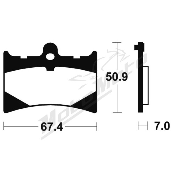 TECNIUM Sintered Metal Brake Pads MTR101 Aprilia / Benelli / Gilera 50/125 84-10