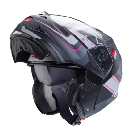 Flip-up Helmet Caberg Drift Evo Duke X matte black/gray/silver/fuchsia