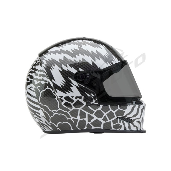 BELL Eliminator Carbon Helmet - Deathspray Gloss Black/White/Black