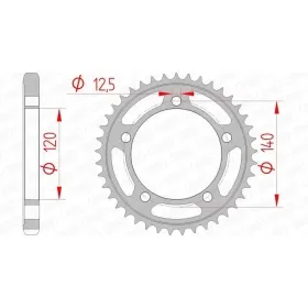 AFAM Steel Standard Rear Sprocket 530 41 teeth SUZUKI GSX 1400 02-07