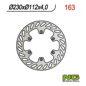 NG BRAKES Priekinis fiksuotas stabdžių diskas 230mm Aprilia / Yamaha 50cc 00-04