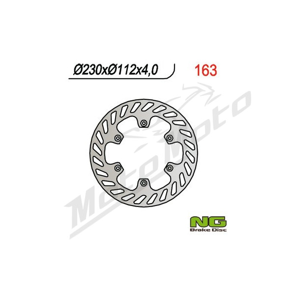 NG BRAKES Front Fixed Brake Disc 230mm Aprilia / Yamaha 50cc 00-04