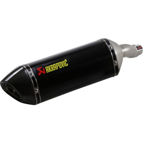 AKRAPOVIC Slip-On Line Muffler Carbon Fiber Kawasaki EX / Ninja / Z 250-300 13-16