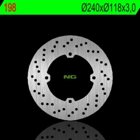 NG BRAKES 198 Front Round Fixed Brake Disc HONDA CR 125 89