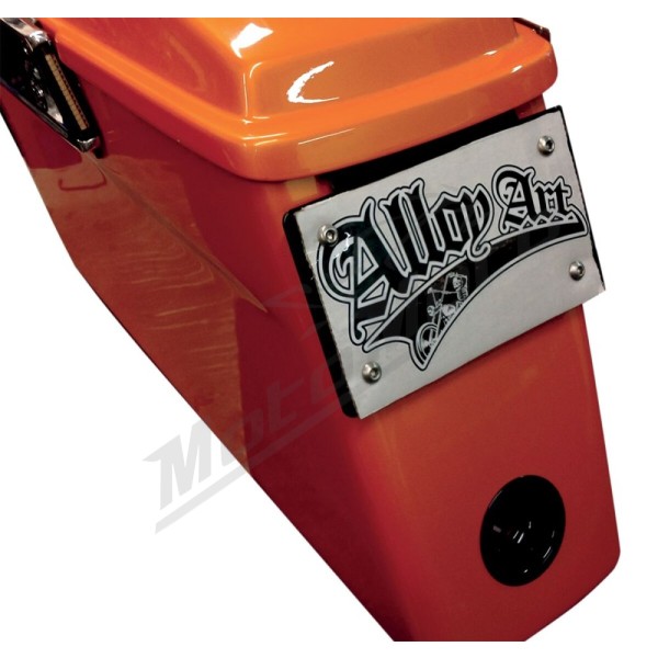 ALLOY ART License Plate Mount Harley Davidson FLHR / FLHRI / FLHT / FLHTC / FLHTK / FLHX / FLTRXSE 1340-1977cc 93-24