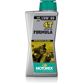 Alyva MOTOrex FORMULA 15W/50 Pusiau Sintetinė - 4T - 1L