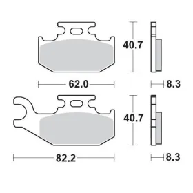 MOTO-MASTER Racing Brake Pads ATV Suzuki LT-A / LT-F 400-750 05-24