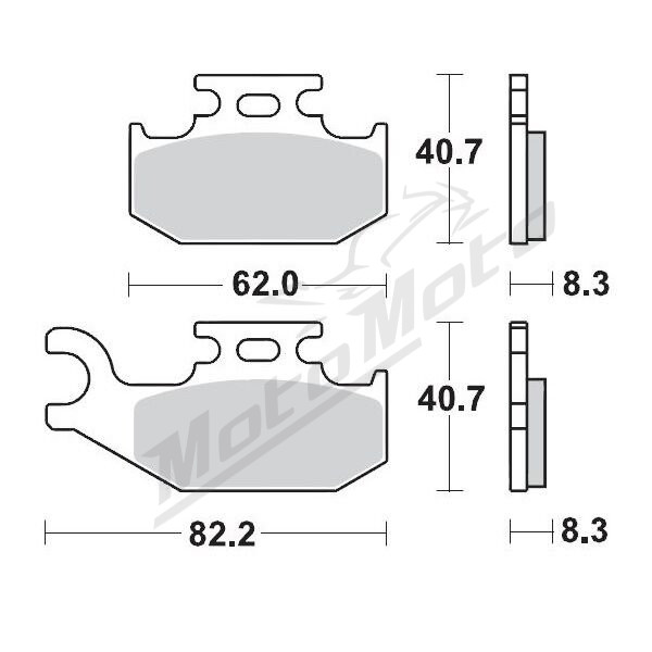 MOTO-MASTER Racing Brake Pads ATV Suzuki LT-A / LT-F 400-750 05-24