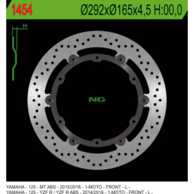 NG Front Brake Disc 292x165x4,5mm Yamaha MT / YZF 125cc 15-17