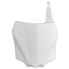 Front number plate white CEMOTO Kawasaki KX 85-100cc 2014-2021