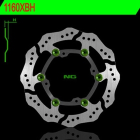 NG BRAKES 1160XBH priekinis plūduriuojantis stabdžių diskas SUZUKI RM-Z 250-450 05-25