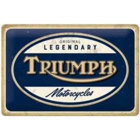 Metal tin sign TRIUMPH LEGENDARY 20x30