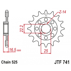 Front sprocket JTF741