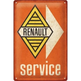 TIN SIGN 20x30 RENAULT SERVICE
