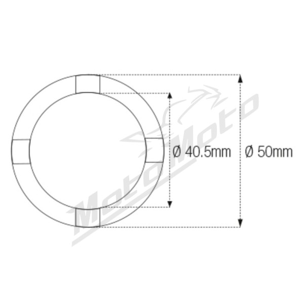 JMP Spanner Nut Socket for Swingarm/Chassis ID40.5mm/OD50mm 4 Pins Honda