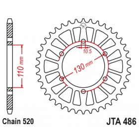 Rear sprocket ALU JTA486