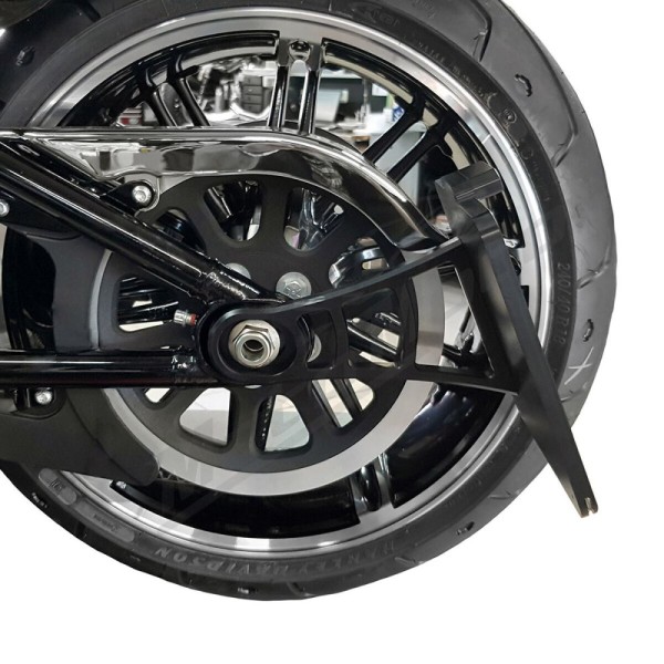 HEINZ BIKES Ø19 Šoninis valstybinio numerio ženklo laikiklis 200x220mm Harley Davidson FXD / FXDL / FXDX / FXDXT 1340/1450 91-05 