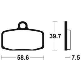 TECNIUM Racing MX/ATV Sintered Metal Brake pads - MOR385 Husqvarna / KTM / Sherco 0-350cc 12-23