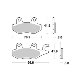 Sbs Brakepads 638LS Sintered CAGIVA / HONDA / KAWASAKI / SUZUKI / TRIUMPH / YAMAHA