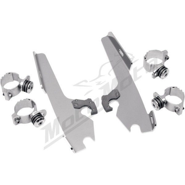 MEMPHIS SHADES HD Fats/Slim Windshield  Trigger-Lock Complete Mount Kit Harley Davidson FXDWG / FXST / FXSTB / FXSTC / FXSTI / FXWG 1340-1584 83-13