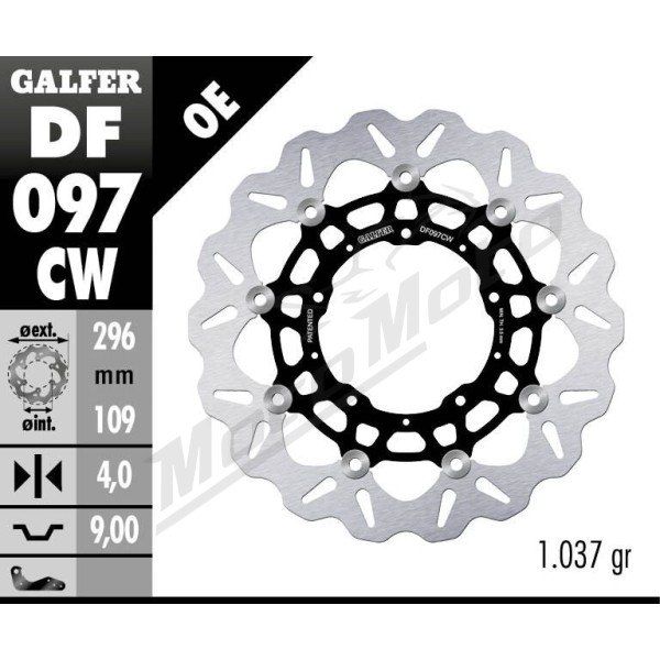 GALFER "Wave®" priekinis stabdžių diskas Honda X-ADV 750cc 17-24