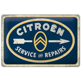 Metal tin sign CITROEN SERVICE 20x30