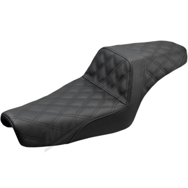 SADDLEMEN Step-Up Full Lattice Stitch Seat Harley Davidson XL 883-1200 04-22