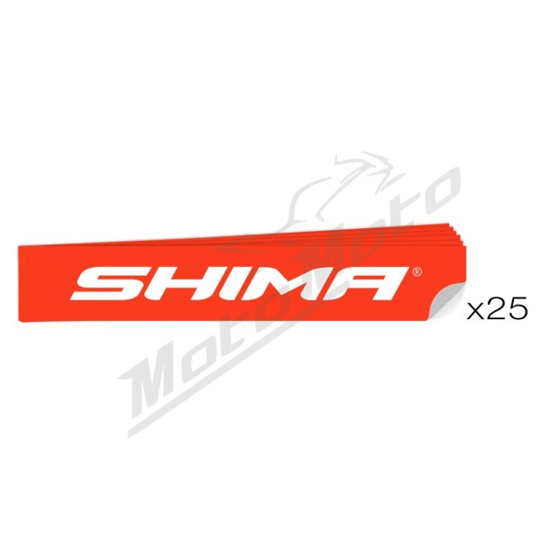 Shima stickers set 25pcs 149x25mm Red
