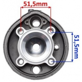Cylinder head AM6 90CC / 49mm / Silver