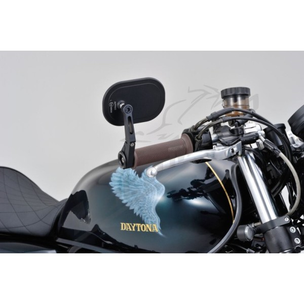Universalus veidrodėlis vairo galuose DAYTONA D-MIRROR-16 VF2 1vnt