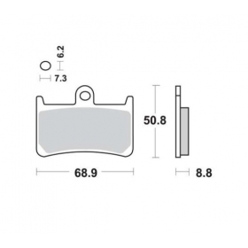 Brake pads POLINI FT4094 / MCB611 Sintered