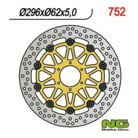 NG BRAKES Front Fixed Brake Disc 296mm Honda CBR / F6C / Gold Wing 600-1800cc 92-17