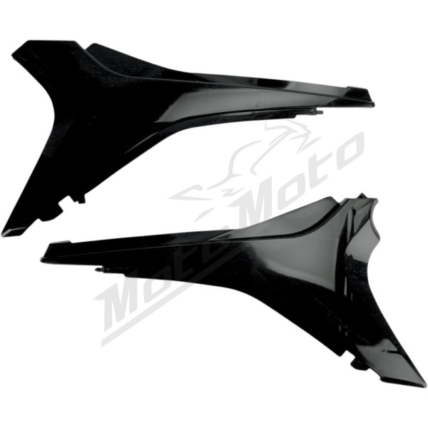 UFO Juodas radiatoriaus šoniniai plastikai Honda CRF 250-450cc 09-13