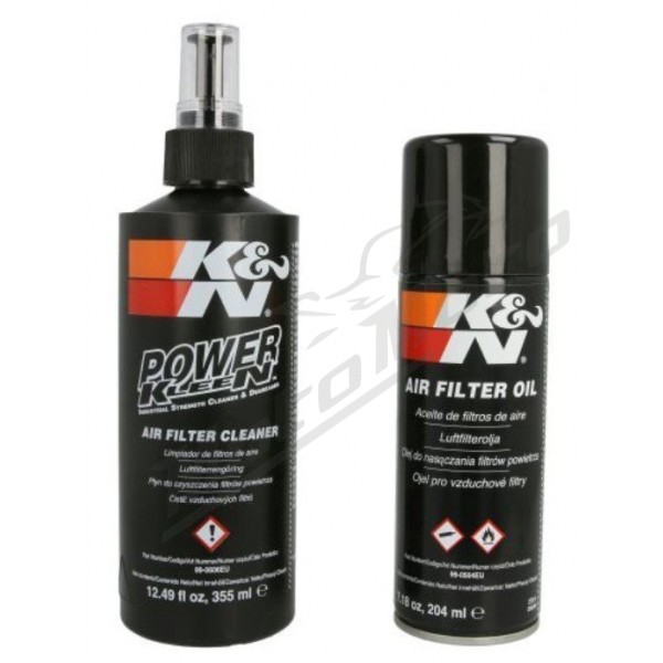 K&N Air Filter Cleaning kit 355ml / 204ml - MotoMoto