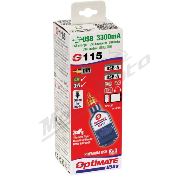 TECMATE OptiMate™ Dual USB Inline Charger