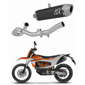 Dominator Full Exhaust System S6 BLACK + dB killer KTM 690 SMC-R 2026