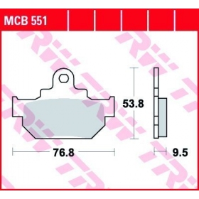 BRAKE PADS TRW MCB551 STANDARD 