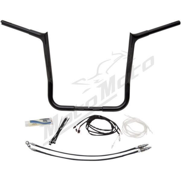 FAT BAGGERS INC. PointedTop Handlebar Kit Black 91.5x40.5cm Harley Davidson FLHT / FLHTCU / FLHX / FLRT 1690-1923 14-20
