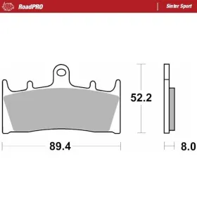 MOTO-MASTER Sinter Sport Front Brake Pads Kawasaki / Suzuki 600-1600 93-07