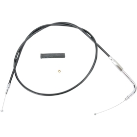 DRAG SPECIALTIES Black Vinyl Throttle/Idle Cable Harley Davidson FLD / FLHR / FLHRC / FLHRS / FLHRSEI / FLHT 1200-1800cc 96-22