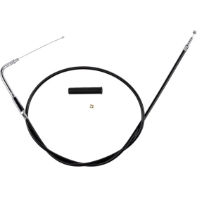 DRAG SPECIALTIES Black Vinyl Throttle/Idle Cable Harley Davidson FLHR / FLHRCI / FLHRI 1340-1450cc 96-01