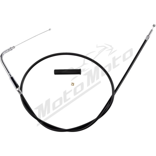 DRAG SPECIALTIES Black Vinyl Throttle/Idle Cable Harley Davidson FLHR / FLHRCI / FLHRI 1340-1450cc 96-01