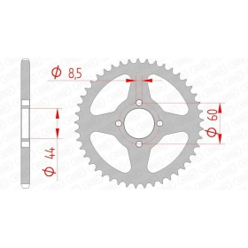 AFAM Steel Standard Rear Sprocket 420 28-52 teeth