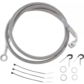 DRAG SPECIALTIES Stainless Steel Brake Line Kit Harley Davidson FLSTC 1340cc 88-99