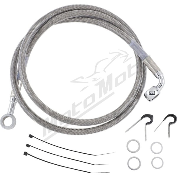 DRAG SPECIALTIES Stainless Steel Brake Line Kit Harley Davidson FLSTC 1340cc 88-99