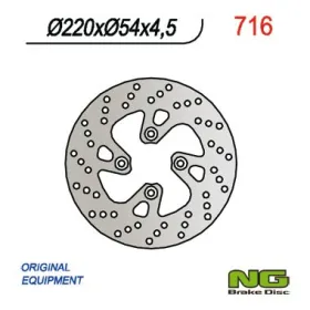 NG BRAKES Front Fixed Brake Disc 220mm MBK / Yamaha 125-180cc 98-09