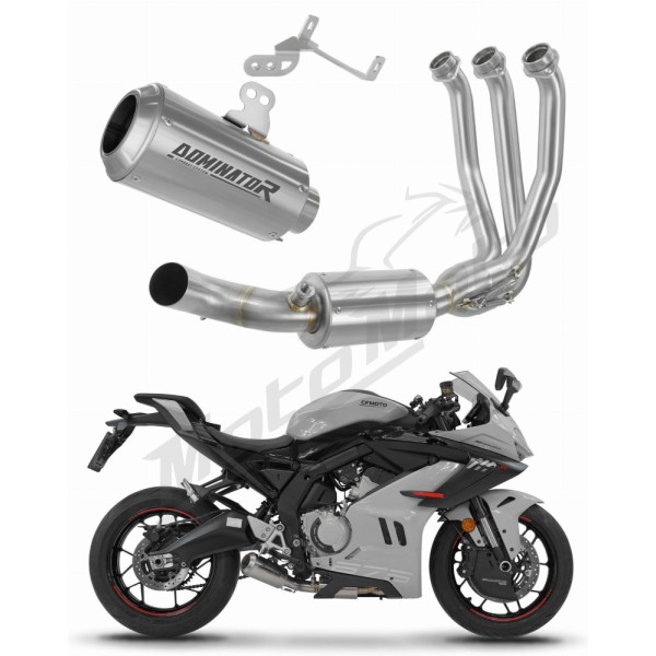 CF MOTO 675 SR-R 2024-2025 Dominator pilna išmetimo sistema GPS + dB killer