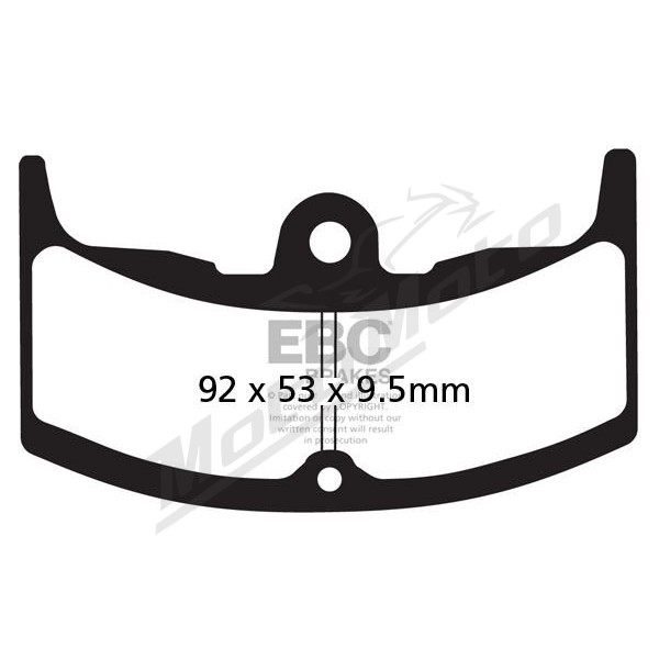 EBC FA080/2 Organinės stabdžių trinkelės priekinės/galinės Honda CBX / VF / VT 400-550 82-87