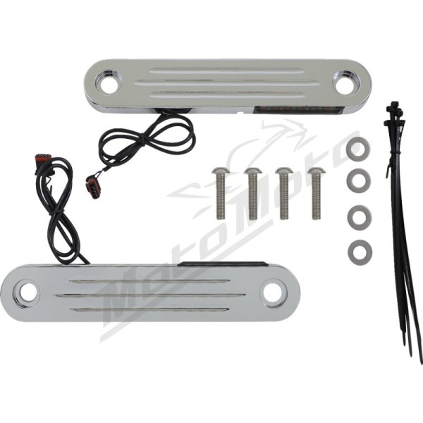 CUSTOM DYNAMICS ProBEAM® Dynamic Strips™ V2 Front Turn Signals Harley Davidson FLH / FLHR 1340-1977cc 96-24